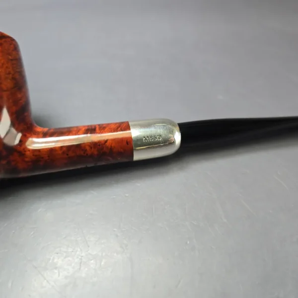 MBSD Briars Timeless Traditions 1 Smooth Billiard w/ Silver Handmade Briar Pipe, New - Image 8