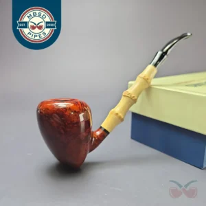MBSD Briars Modern Masters 1 Smooth Peewit w/ Bamboo Briar Pipe, New