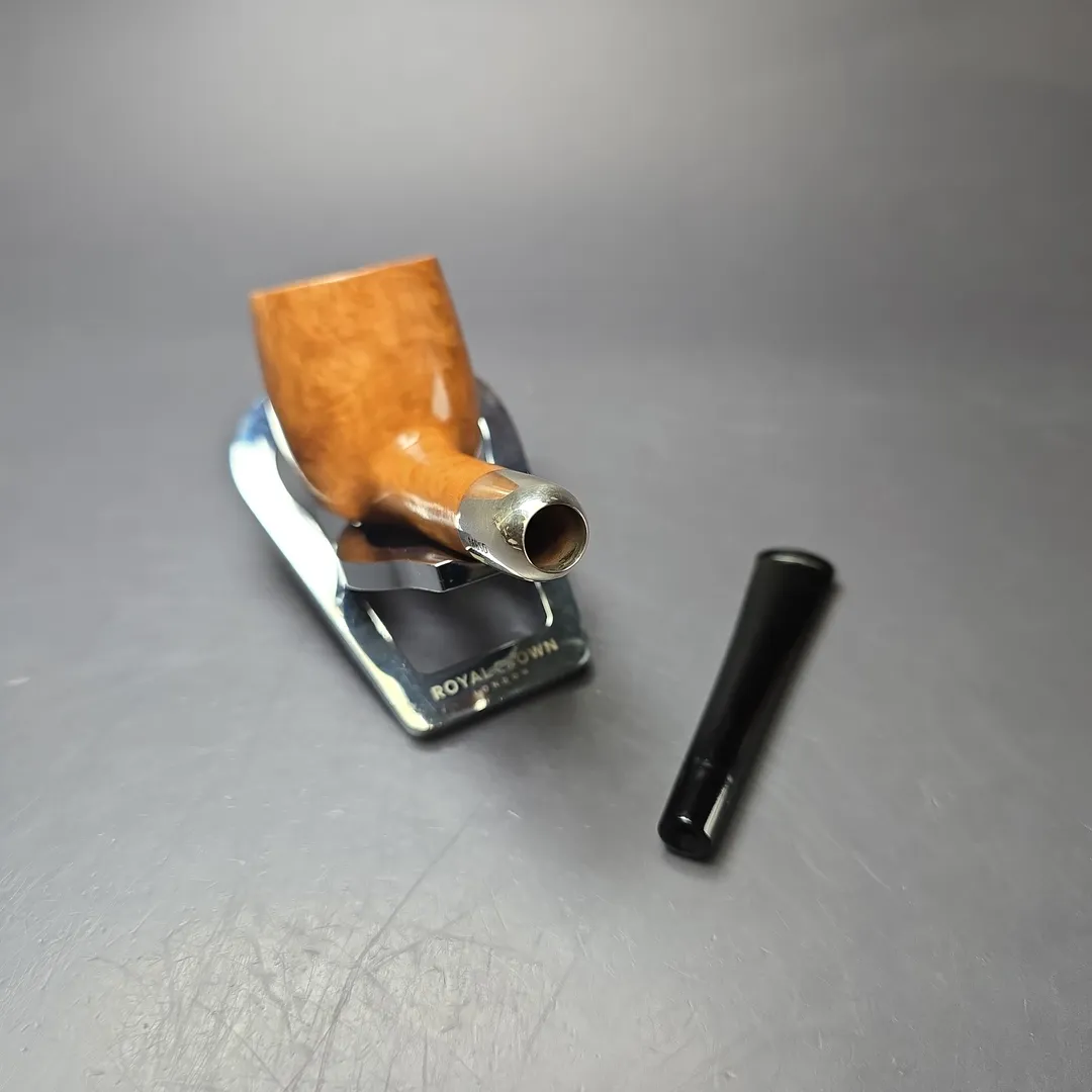 MBSD Briars Timeless Traditions 1 Smooth Billiard w/ Silver Handmade Briar Pipe, New - Image 12