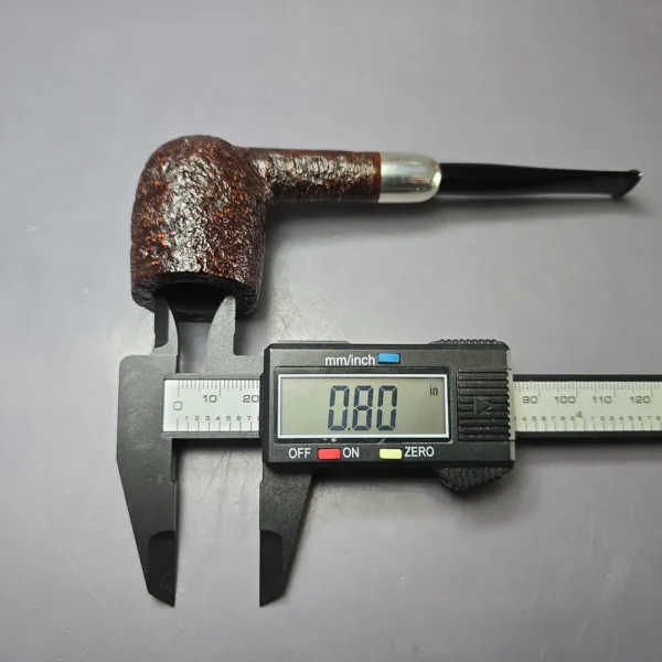 MBSD Briars Timeless Traditions 1 Sandblasted Billiard w/ Silver Handmade Briar Pipe, New - Image 12