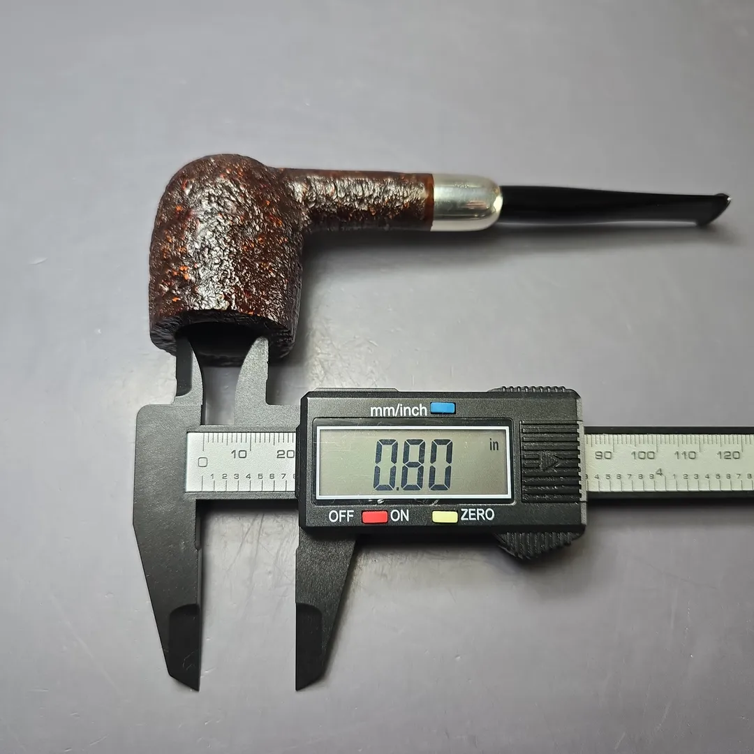 MBSD Briars Timeless Traditions 1 Sandblasted Billiard w/ Silver Handmade Briar Pipe, New - Image 12