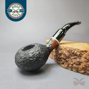 Rigoletto Rusticated Diplomat Estate Briar Pipe, Italian Estates