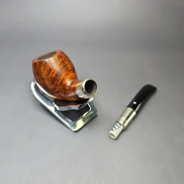 Vauen O'Timer 205 Smooth Silver Spigot Apple Estate Briar Pipe, Unsmoked, 9mm - Image 12