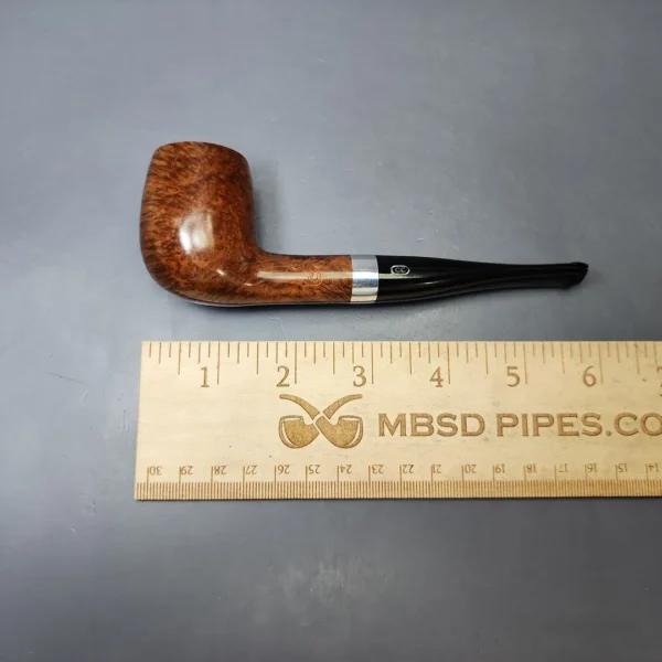 Chacom Smooth Billiard w/ Silver Estate Briar Pipe, Unsmoked, 9mm - Image 8
