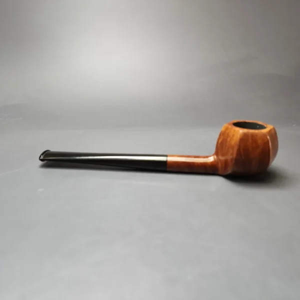 Portland Straight Grain Smooth Panel Apple Estate Briar Pipe, Unsmoked - Image 7