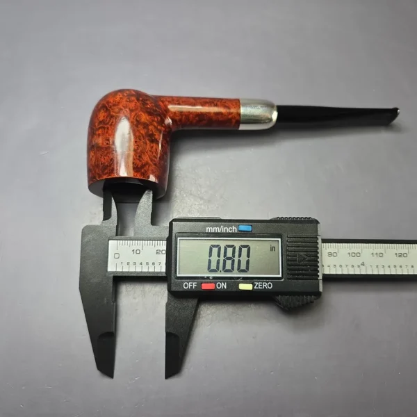 MBSD Briars Timeless Traditions 1 Smooth Billiard w/ Silver Handmade Briar Pipe, New - Image 11