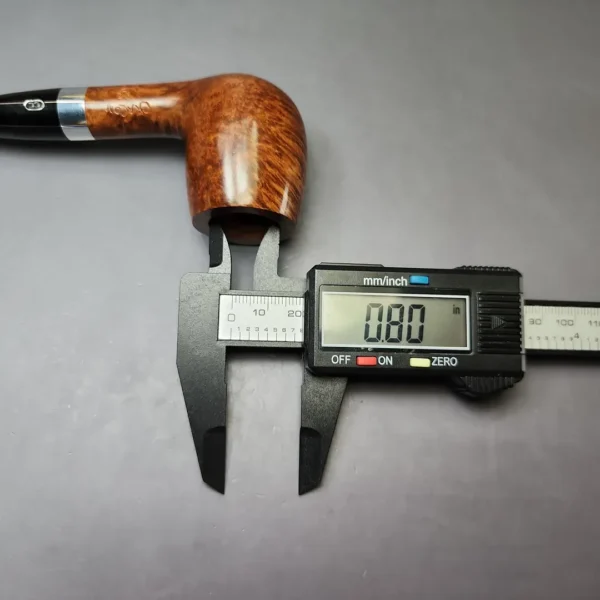 Chacom Smooth Billiard w/ Silver Estate Briar Pipe, Unsmoked, 9mm - Image 9