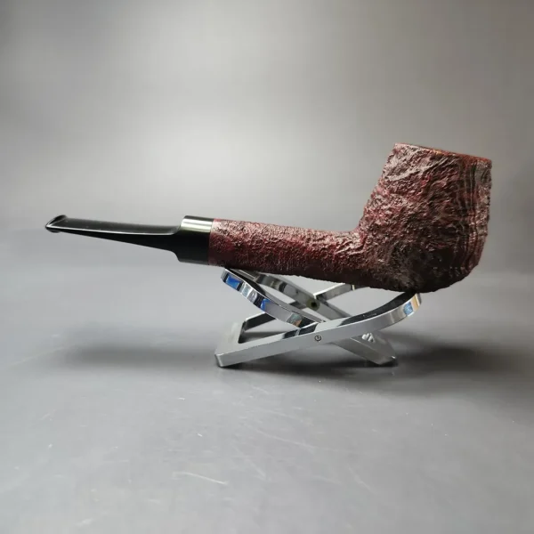 Jeremiah Sandahl Sandblasted Billiard Estate Briar Pipe, American Estates - Image 8