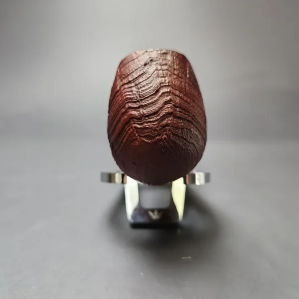 MBSD Briars by Piero Vitale Red Sandblasted Brandy w/ Boxwood Briar Pipe, New - Image 4