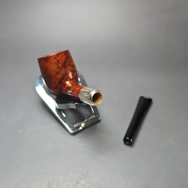 MBSD Briars Timeless Traditions 1 Smooth Billiard w/ Silver Handmade Briar Pipe, New - Image 12