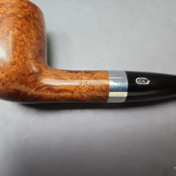 Chacom Smooth Billiard w/ Silver Estate Briar Pipe, Unsmoked, 9mm - Image 10