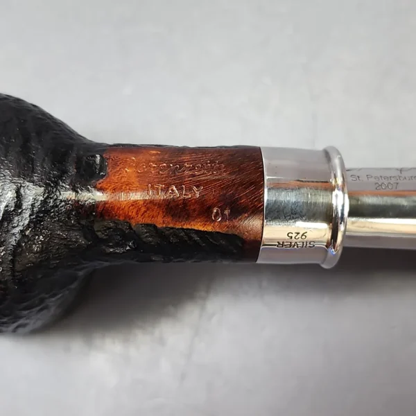 Lorenzetti 2007 Pipe Smoking World Cup Partially Sandblasted Billiard Estate Briar Pipe, Unsmoked - Image 11