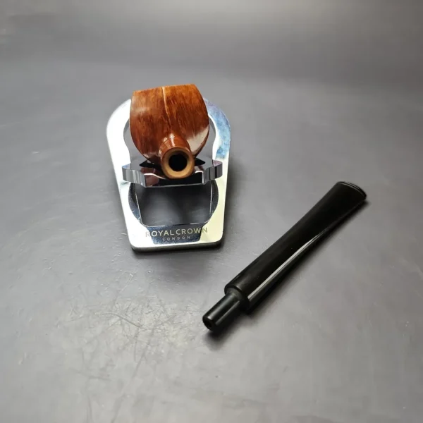 Portland Straight Grain Smooth Panel Apple Estate Briar Pipe, Unsmoked - Image 10