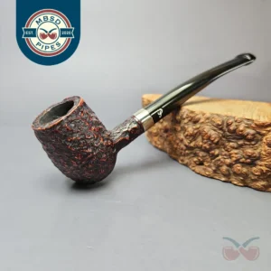 Peterson Speciality Rusticated Barrel w/ Nickel Estate Briar Pipe, Unsmoked