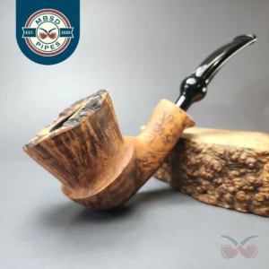 Nording Brown Matte 3 Smooth Freehand Estate Briar Pipe, Unsmoked