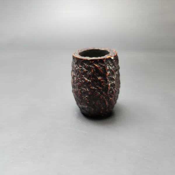 Peterson Speciality Rusticated Barrel w/ Nickel Estate Briar Pipe, Unsmoked - Image 3