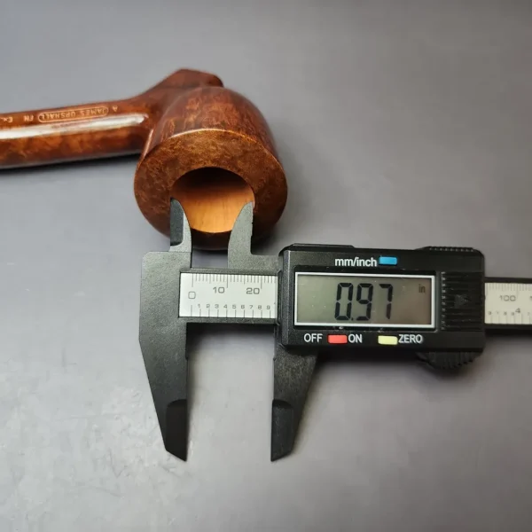 James Upshall A Grade EXL Smooth Standing Cavalier Estate Briar Pipe, Unsmoked - Image 5