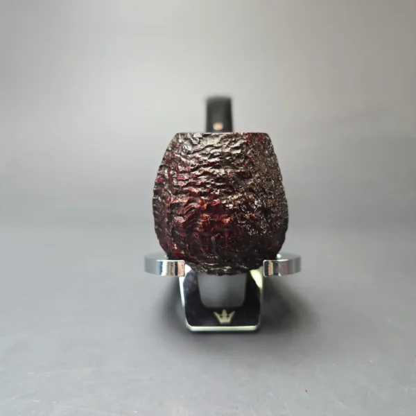 Ashton 1991 Pebble Shell XX Rusticated & Sandblasted Panel Estate Briar Pipe, English Estates - Image 3