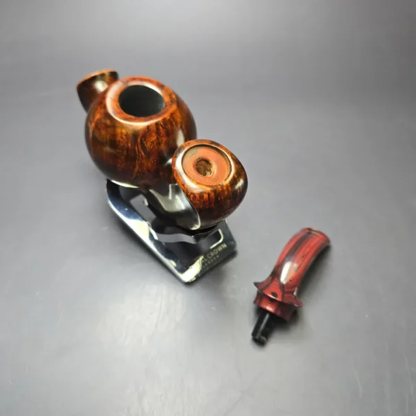 SU Pipes Smooth Standing Cavalier Handmade Briar Pipe, New - Image 13