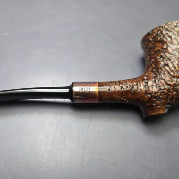 Caminetto Event 2021 Partially Rusticated Cutty Estate Briar Pipe, Unsmoked - Image 13
