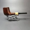 MBSD Briars by Vitale Sienna Contrast Smooth Billiard w/ Boxwood Briar Pipe, New - Image 2