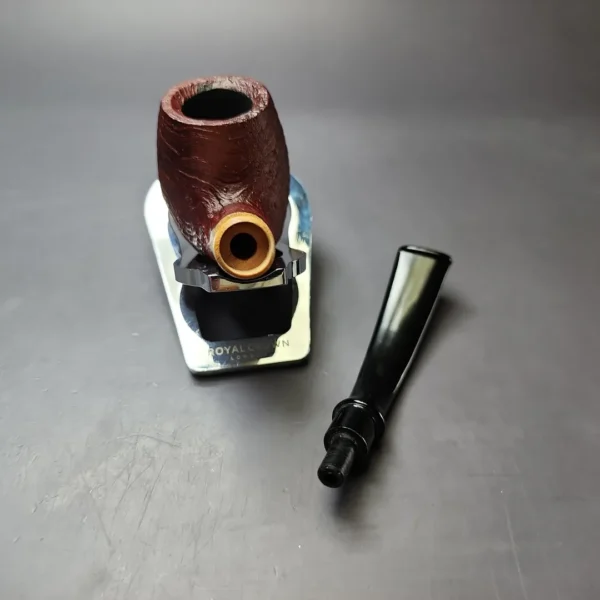 MBSD Briars by Piero Vitale Red Sandblasted Brandy w/ Boxwood Briar Pipe, New - Image 13