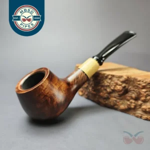 MBSD Briars by Piero Vitale Sienna Contrast Smooth Author w/ Boxwood Briar Pipe, New
