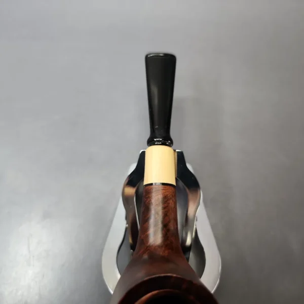 MBSD Briars by Vitale Sienna Contrast Smooth Billiard w/ Boxwood Briar Pipe, New - Image 4