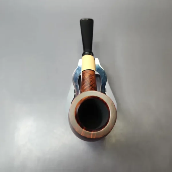 MBSD Briars by Vitale Sienna Contrast Smooth Billiard w/ Boxwood Briar Pipe, New - Image 5