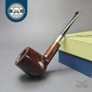 MBSD Briars Timeless Traditions 1 Smooth Billiard w/ Silver Handmade Briar Pipe, New