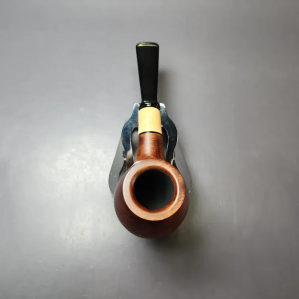 MBSD Briars by Piero Vitale Sienna Contrast Smooth Author w/ Boxwood Briar Pipe, New - Image 8