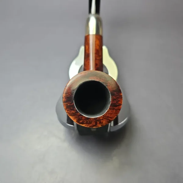 MBSD Briars Timeless Traditions 1 Smooth Billiard w/ Silver Handmade Briar Pipe, New - Image 6