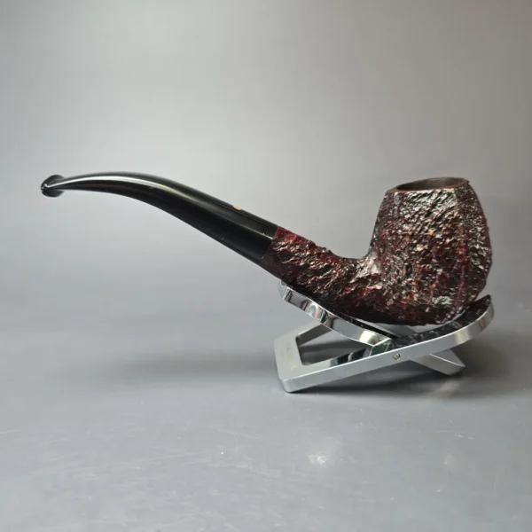 Ashton 1991 Pebble Shell XX Rusticated & Sandblasted Panel Estate Briar Pipe, English Estates - Image 4