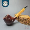 Dunhill 2006 Bruyere 5101 Smooth Apple w/ Bamboo Estate Briar Pipe, English Estates