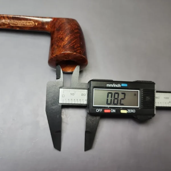 James Upshall A Grade EXL Smooth Diamond Shank Canadian Estate Briar Pipe, Unsmoked - Image 9