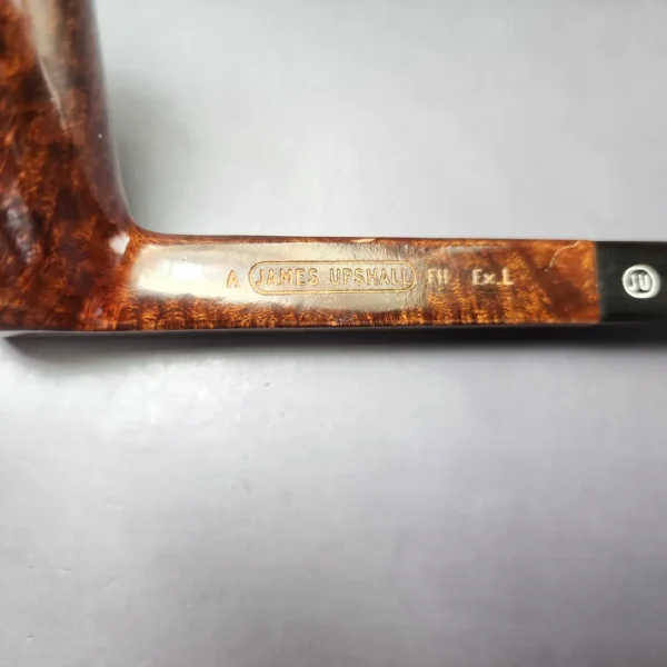 James Upshall A Grade EXL Smooth Diamond Shank Canadian Estate Briar Pipe, Unsmoked - Image 10