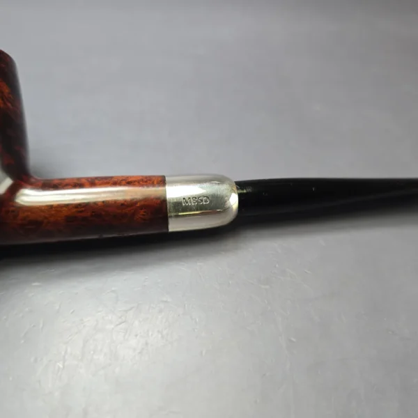 MBSD Briars Timeless Traditions 1 Smooth Billiard w/ Silver Handmade Briar Pipe, New - Image 8