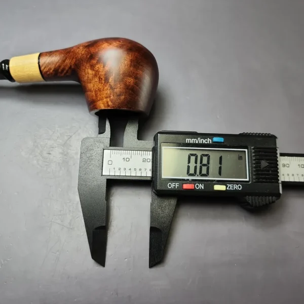 MBSD Briars by Piero Vitale Sienna Contrast Smooth Author w/ Boxwood Briar Pipe, New - Image 10