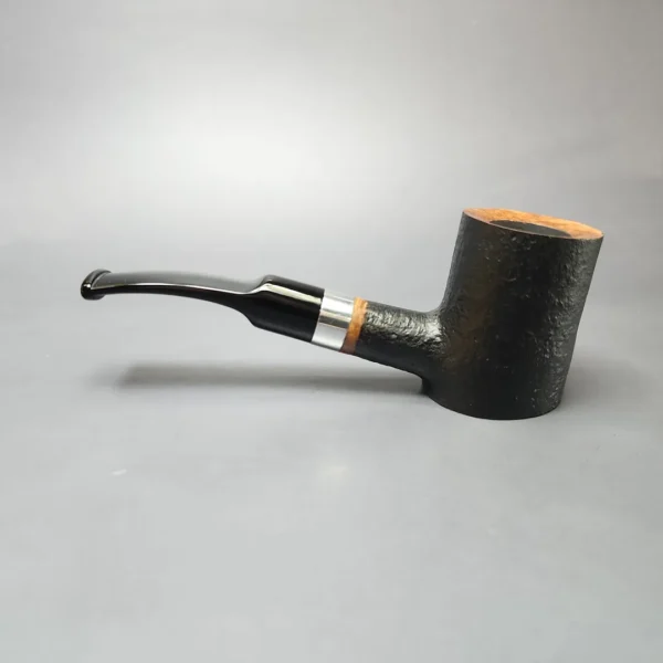 Rattray's Gambler 110 Partially Sandblasted Poker Estate Briar Pipe, Unsmoked 9mm - Image 7