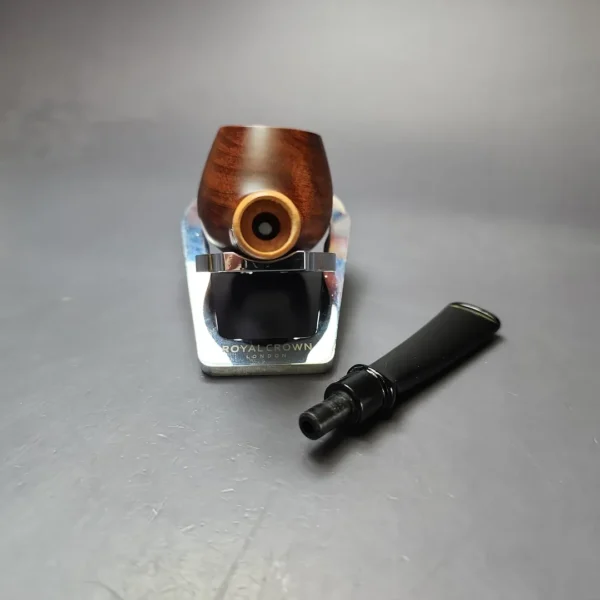 MBSD Briars by Piero Vitale Sienna Contrast Smooth Author w/ Boxwood Briar Pipe, New - Image 12