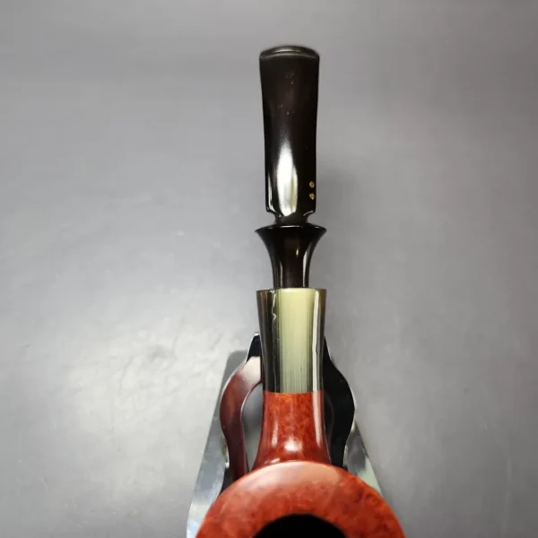 Savinelli Nonpareil 9310 Smooth Poker w/ Horn Estate Briar Pipe, Unsmoked - Image 6