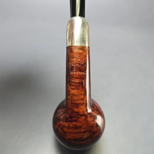 MBSD Briars Timeless Traditions 1 Smooth Billiard w/ Silver Handmade Briar Pipe, New - Image 10