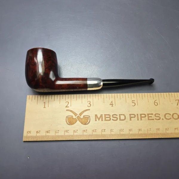 MBSD Briars Timeless Traditions 1 Smooth Billiard w/ Silver Handmade Briar Pipe, New - Image 11