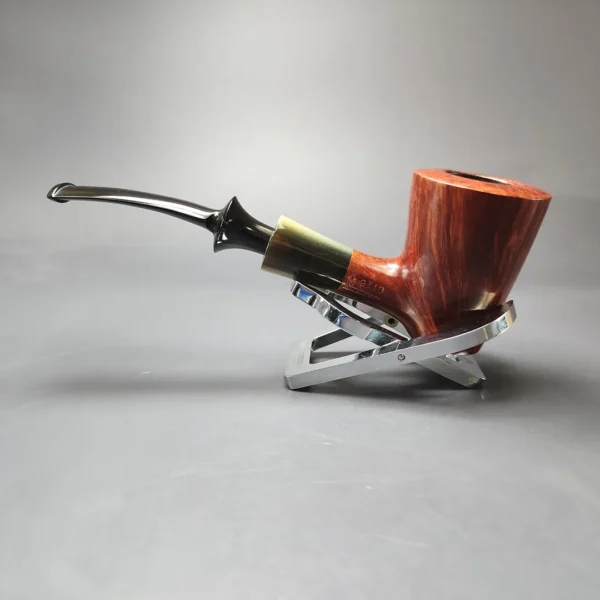 Savinelli Nonpareil 9310 Smooth Poker w/ Horn Estate Briar Pipe, Unsmoked - Image 8