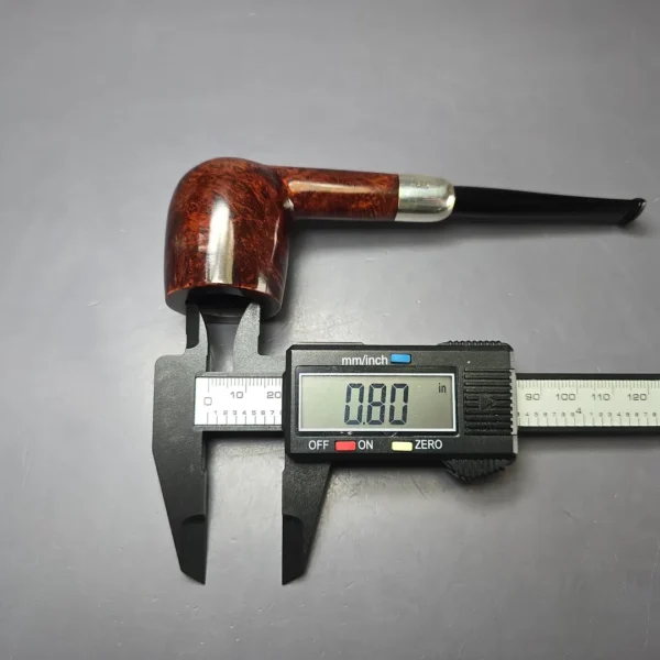 MBSD Briars Timeless Traditions 1 Smooth Billiard w/ Silver Handmade Briar Pipe, New - Image 12