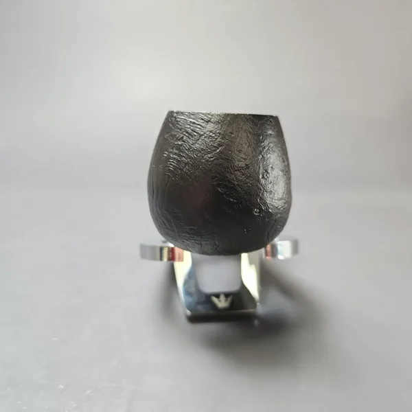 MBSD Briars by Piero Vitale Black Sandblasted Brandy w/ Zebrawood Briar Pipe, New - Image 3