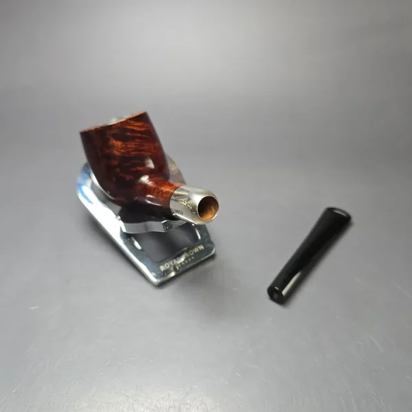 MBSD Briars Timeless Traditions 1 Smooth Billiard w/ Silver Handmade Briar Pipe, New - Image 13