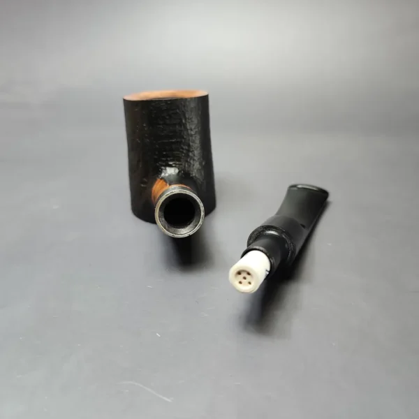 Rattray's Gambler 110 Partially Sandblasted Poker Estate Briar Pipe, Unsmoked 9mm - Image 11