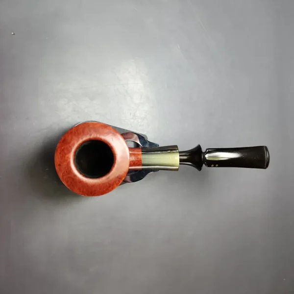 Savinelli Nonpareil 9310 Smooth Poker w/ Horn Estate Briar Pipe, Unsmoked - Image 11