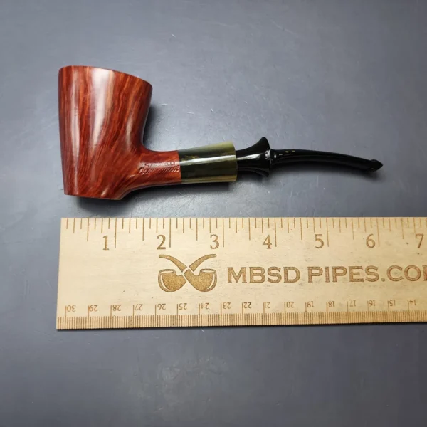 Savinelli Nonpareil 9310 Smooth Poker w/ Horn Estate Briar Pipe, Unsmoked - Image 12